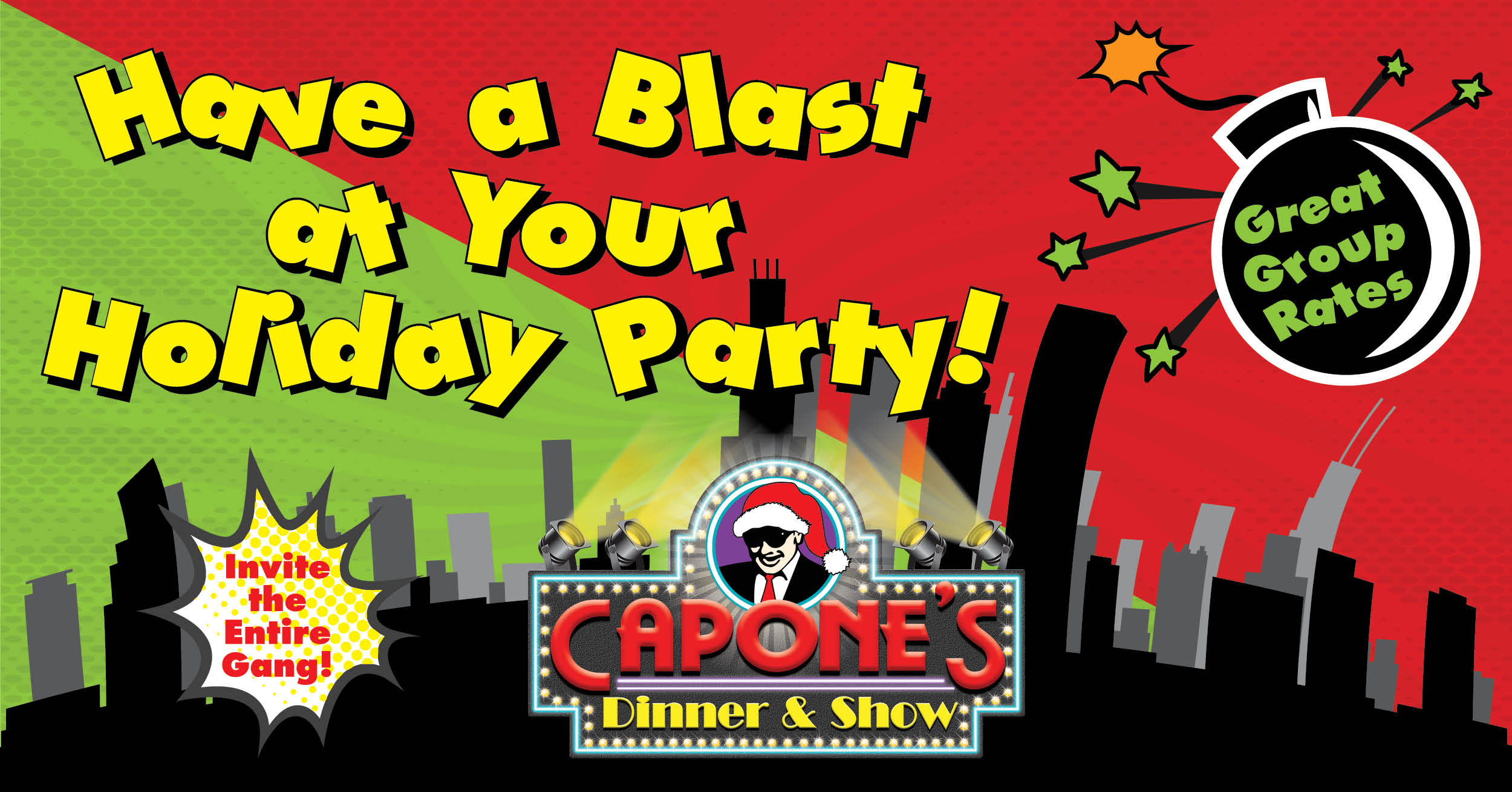 Have Your Group Holiday Party at Capone’s Dinner Theater