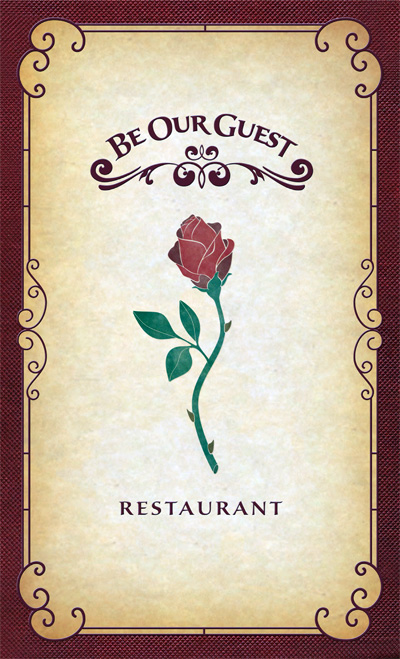 Be Our Guest Restaurant Menu Cover