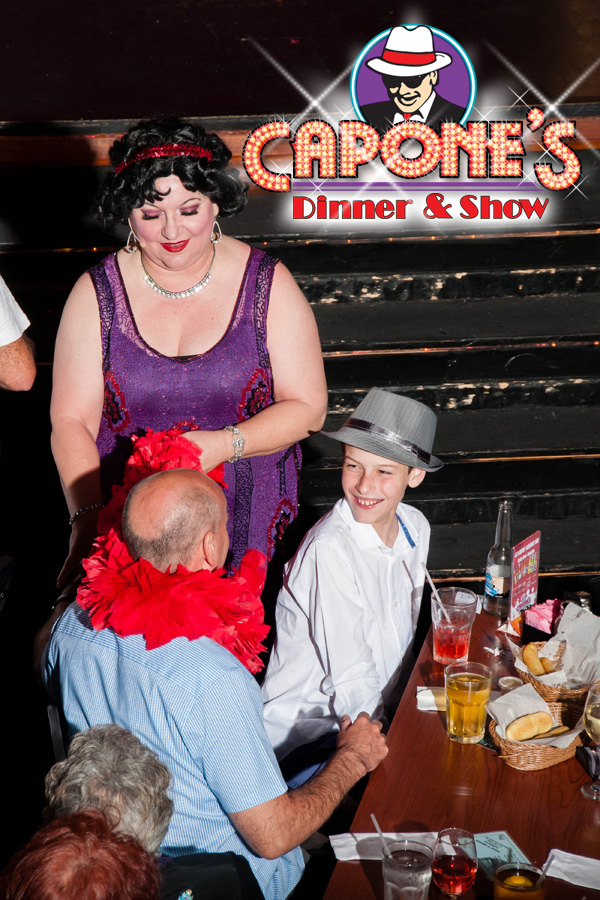 Capone's Dinner & Show is appropriate for all ages.