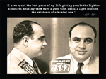 Al Capone poster with famous quote