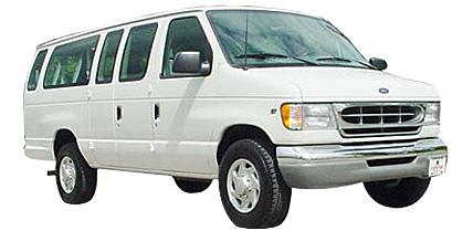 Van transportation service available through Capone's Dinner & Show